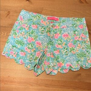 Lilly Pulitzer Disney Floral Shorts - Blue and Pink